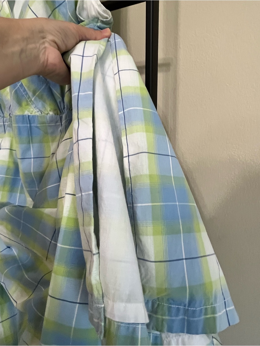 Tommy Hilfiger Cotton Plaid Maxi Dress Coastal Grandmacore Quiet Luxury Size 20 - Picture 13 of 16
